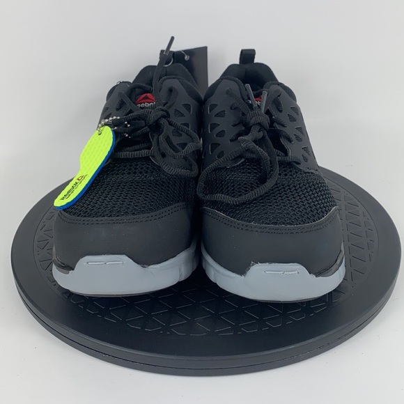 Reebok Sublite Cushion Alloy Toe Work Shoes Black/Gray RB4041 Men's Size 6.5 - Picture 2 of 15